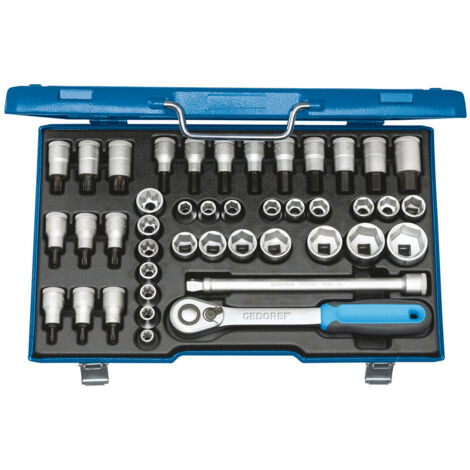 GEDORE 2546000 - Jeu de clés à douille 1/2" 42 pcs , ITX 19 INU-20