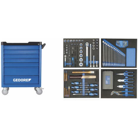 GEDORE 2980312 - Servante à outils avec assortiment , WSL-L-TS-147
