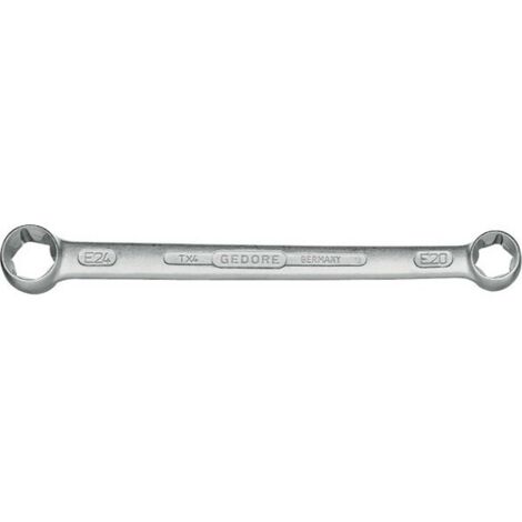 GEDORE 6060220 - Clé à boîte double externe TORX E20xE24 , TX 4 E20XE24