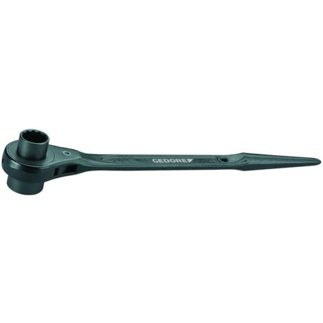 GEDORE 6262790 - Cliquet de construction en acier, double hexagone 24x30 mm , 29 24X30