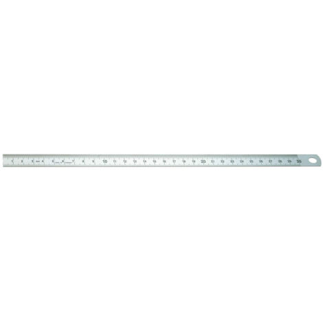 Gedore 717-30 mit Millimeter und inch-Teilung nach DIN ISO 2768 1965603 Maßstab 30 cm Stahl