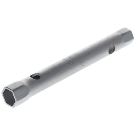GEDORE Chiave a Tubo Doppia, 11 e 13 mm, Chiave a Tubo Esagonale, Lunga 140 mm, Chiave a Pipa Doppia per Dadi, Chiave a Bussola Meccanico, 26 R 11 x 13, Acciaio Cromato