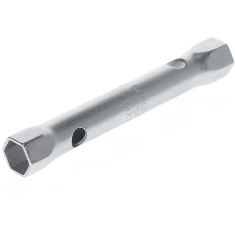 Gedore Chiave a tubo doppia, corpo cavo, esagonale 16x17 mm - 26 R 16x17