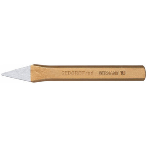 Gedore Ciseau à bois rouge pour l'achoval 125x5x9mm
