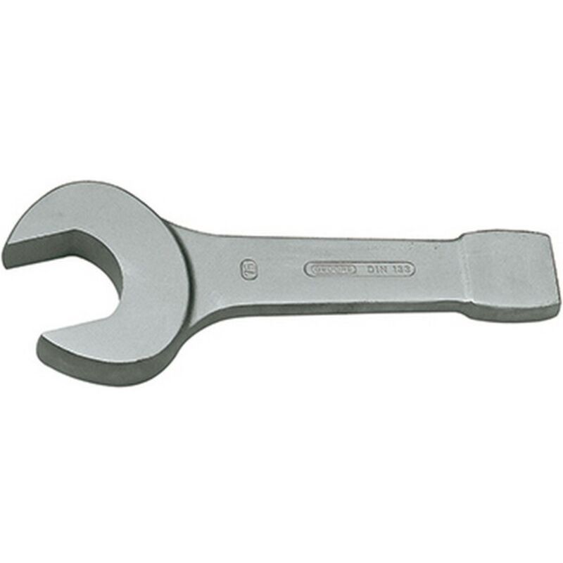 Clé plate à frapper, Cote s/plats : 95 mm, Long. 455 mm, Épais. : de la fourche a 39,0 mm