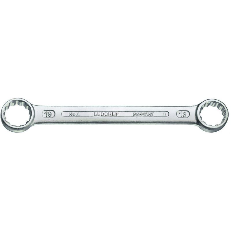 Gedore - Cl&eacute; polygonale double 4 17 x 19 mm 186 mm droit 6054760