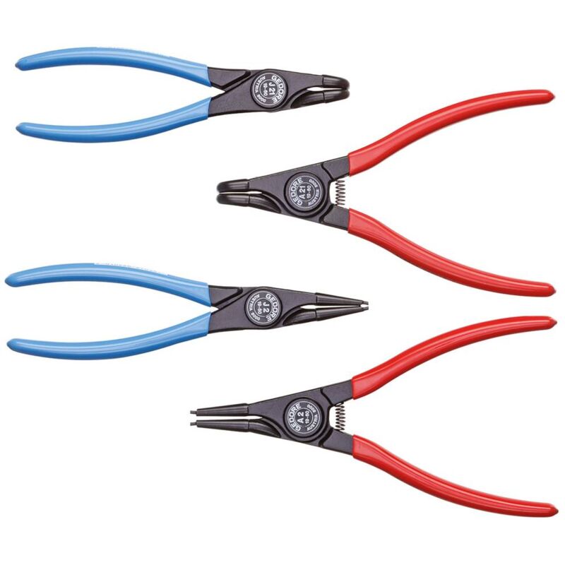 Gedore - 1692283 Jeu de pinces Adapté pour (pinces pour circlips) circlips intérieurs et extérieurs 19-60 mm 19-60 mm For