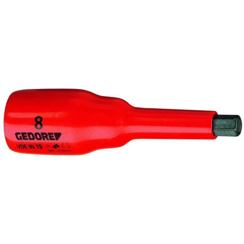 6124640 - vde Tournevis à embout femelle 1/2' - 6ct 8 mm , vde in 19 8 - Gedore