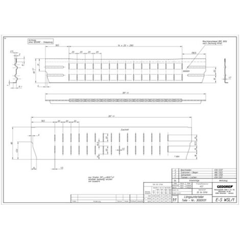 Gedore E-S WSL/1 Längsteiler für workster