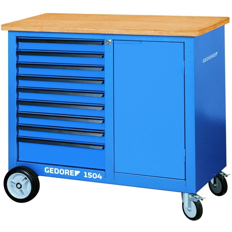Gedore - 1814923 - Etabli mobile avec 9 tiroirs , 1504 0810
