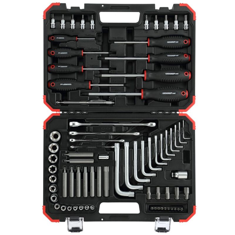 Red 3301575 - Jeu d'outils de vissage tx en caisse 75 pcs , R68003075 - Gedore