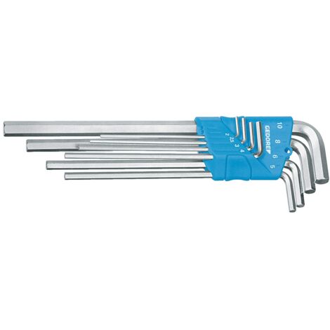 Gedore H 42 EL-88 Winkelschraubendreher-Set 2 mm, 2.5 mm, 3 mm, 4 mm, 5 mm, 6 mm, 8 mm, 10 mm 8te