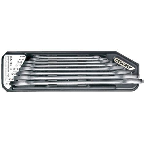 Gedore H 6-8 Doppelmaulschlüssel-Satz 8tlg 6-22 mm