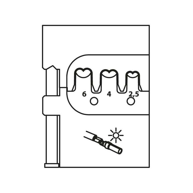 8140-25 Inserto modulare per Multi Contact MC4