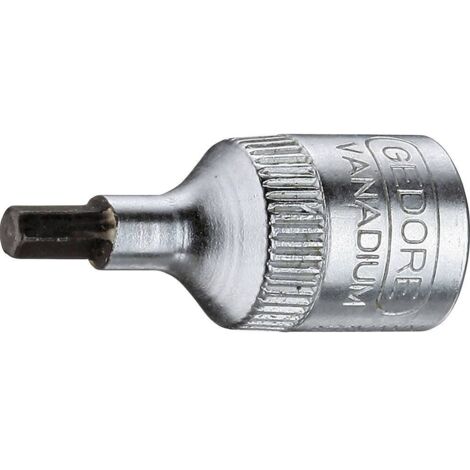 Gedore inserto per cacciavite, IN20 DIN7422, 1/4 pollici, quadrato, 5 mm, esagonale, 1 pezzo, 6176360