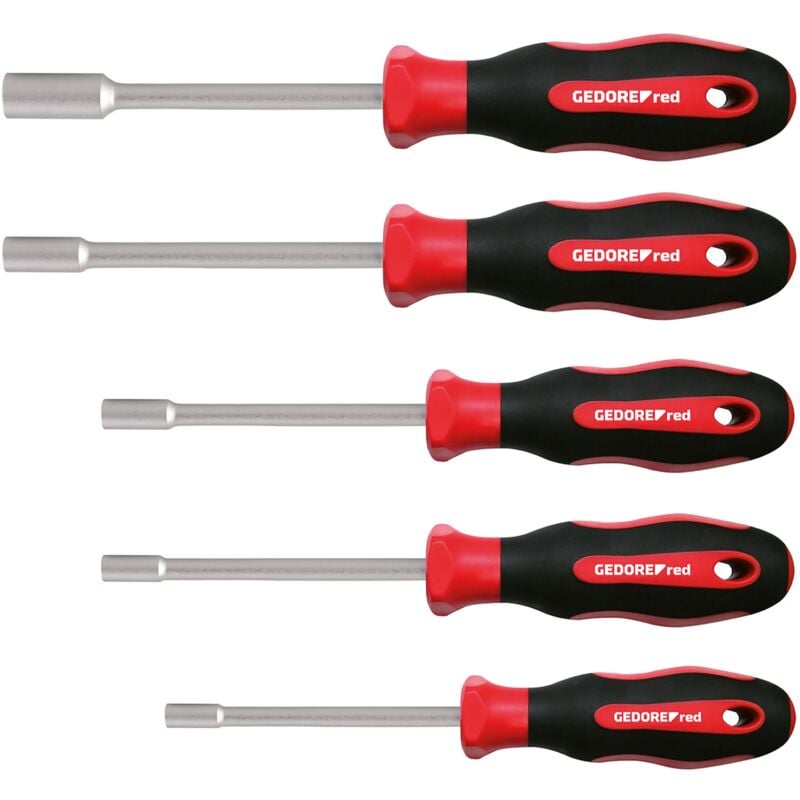 Gedore - red 3300033 - Jeu de clés à douille 2K sw 6-13 mm 5 pcs. , R38502005