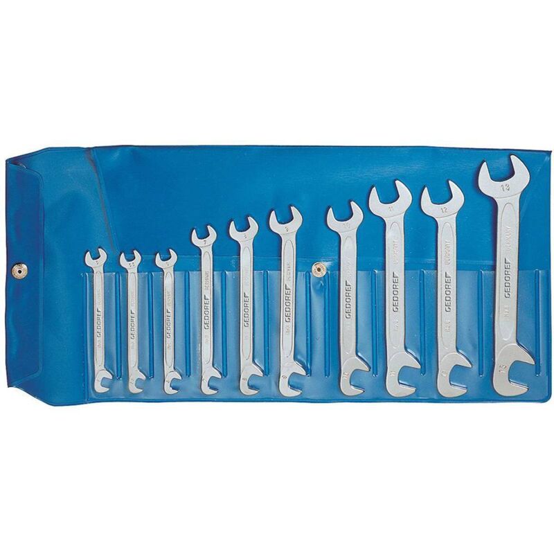 6099000 8-0100 Jeu de clés plates doubles Ouverture de clé (métrique) 5 - 13 mm - Gedore