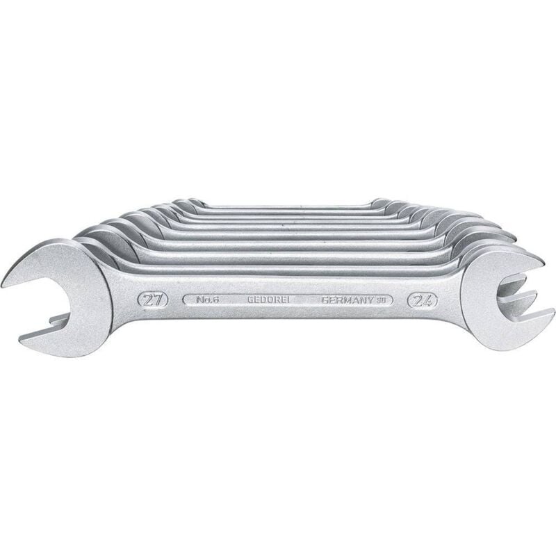 Gedore - 6077540 Jeu de clés plates doubles 10 pièces Ouverture de clé (métrique) 6 - 27 mm