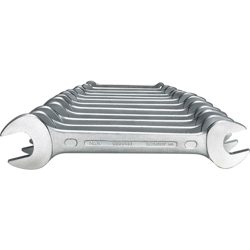 6078350 Jeu de clés plates doubles 12 pièces Ouverture de clé (métrique) 6 - 34 mm S913061 - Gedore