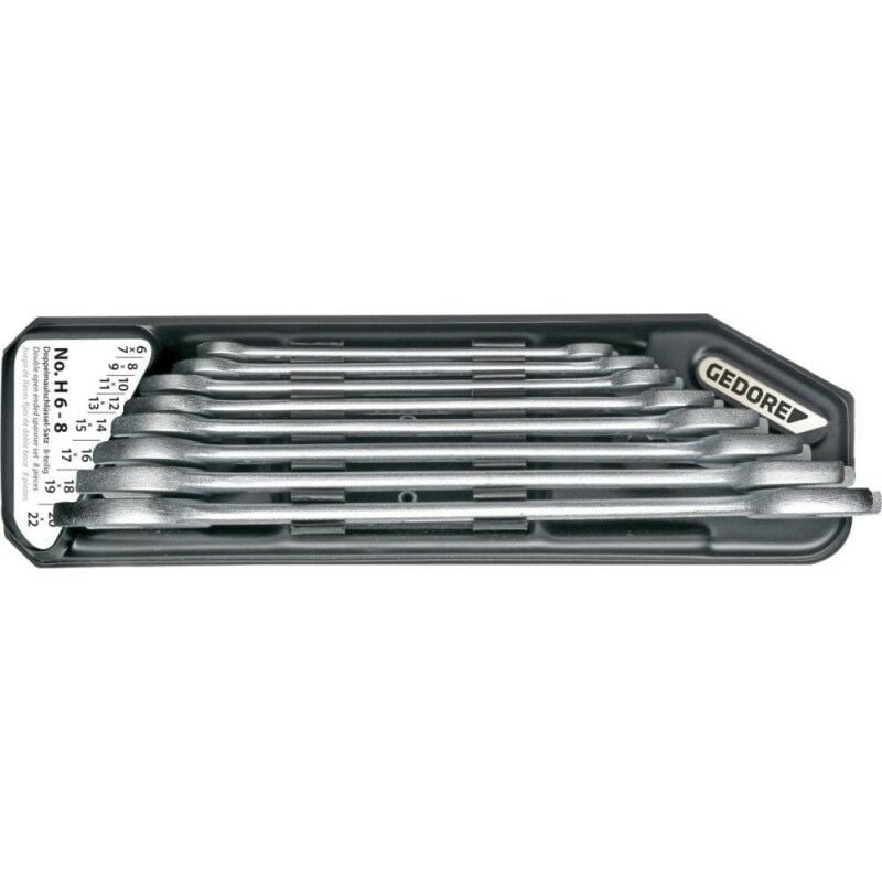 

Juego de llave plano 8 unidades 6-22mm Halt.Gedore
