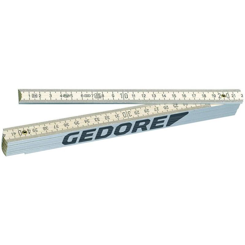 Gedore - 4533-2 1837087 Metro ad asta 2 m Legno