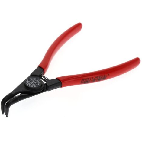 GEDORE Pinza di Montaggio per Anelli di Sicurezza Esterni, Pinza 90°, con Molla di Apertura e Fermo di Sicurezza, Becchi Inclinati a 90°, Diametro Punte 1.8 mm, 8000 A 21
