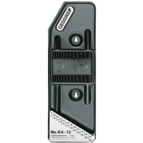 Gedore Plastikhalter leer für 12 Schlüssel No. 6, Nr. H 6-12 L