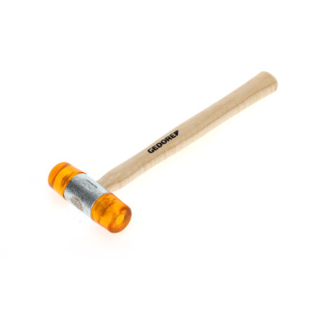 Gedore Plastikhammer, Ø 32 mm, Auswechselbare Köpfe aus Cellulose-Acetat, Robuster Stiel aus Esche