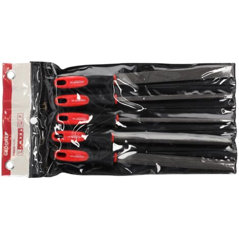 Gedore RED 3301597 Feilensatz 3-kant + 4-kant + flach + rund + halbrund 5-teilig  Länge 310 mm 1 St.