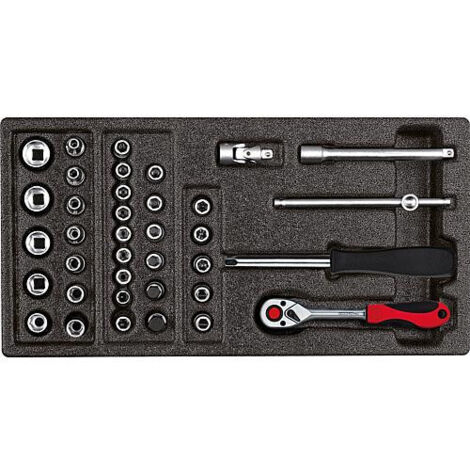 GEDORE RED 3301705 - Jeu de clés à douille 1/4 2/6 CT module 37 pcs , R22150006