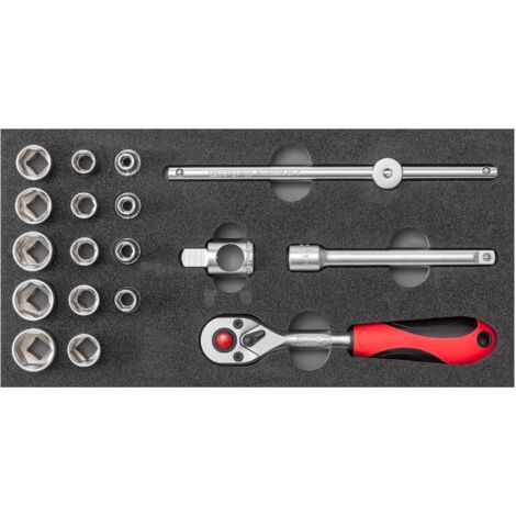GEDORE RED 3301726 - Jeu de douilles 3/8 1/3 module CT 8 pieces , R22150020