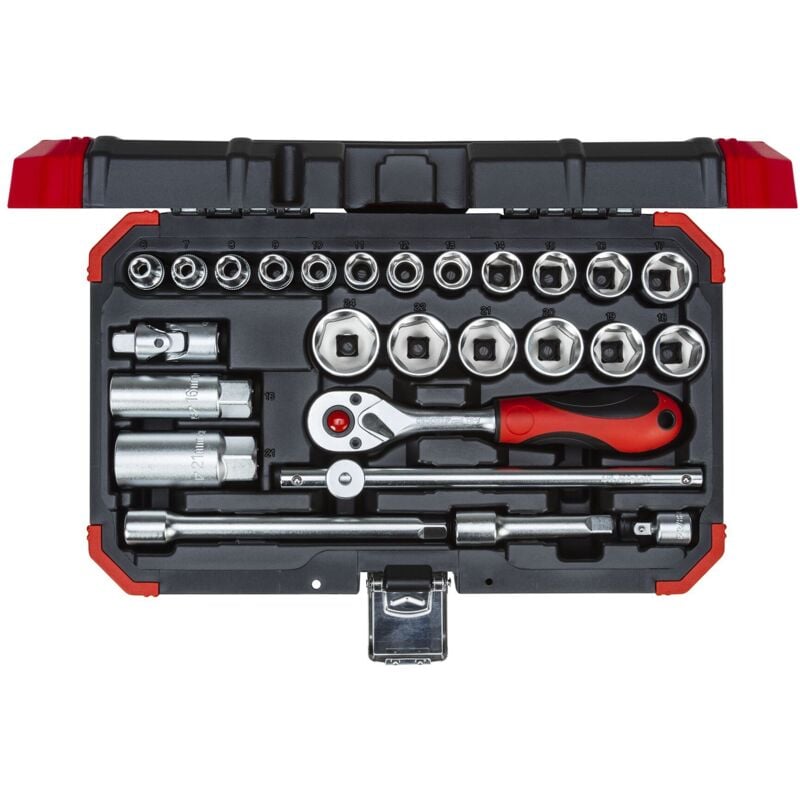Gedore - red 3300053 - Jeu de clés à douille 3/8 SW6-24mm 26 pcs , R59003026