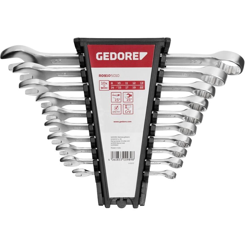 Gedore - red 3300989 - Jeu de clés mixtes SW8-22mm 10 pcs , R09105010