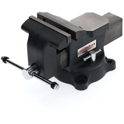 GEDORE Red Morsa da Banco, Morsa a Vite con Incudine, Morsa Girevole da Banco, Apertura Anteriore, Centrica, Forza di Serraggio 25 kN, R93800150