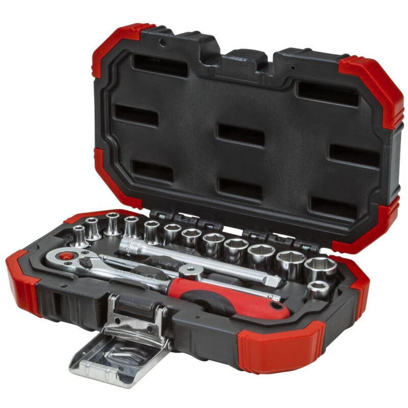 Gedore Red 1/4″ Drive Socket Set 4-13mm 16 Pieces