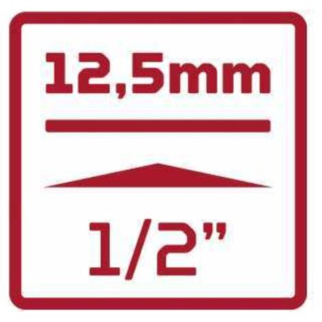 GEDORE RED Schraubendreher-Einsätze 9tlg 1/2" 6-kant 10-19mm Innensechskant 4-8mm