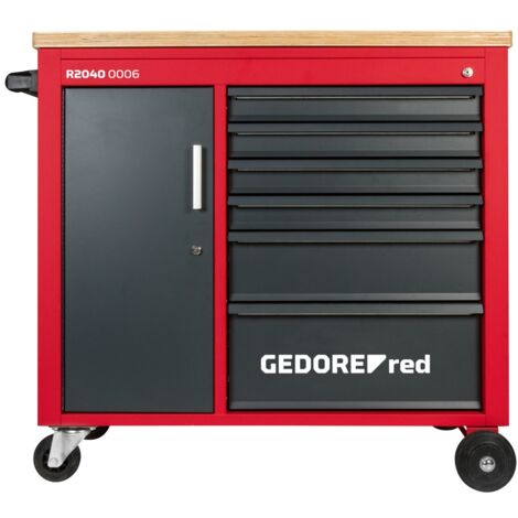 GEDORE red Werkstattwagen MECH PLUS mit 6 Schubladen