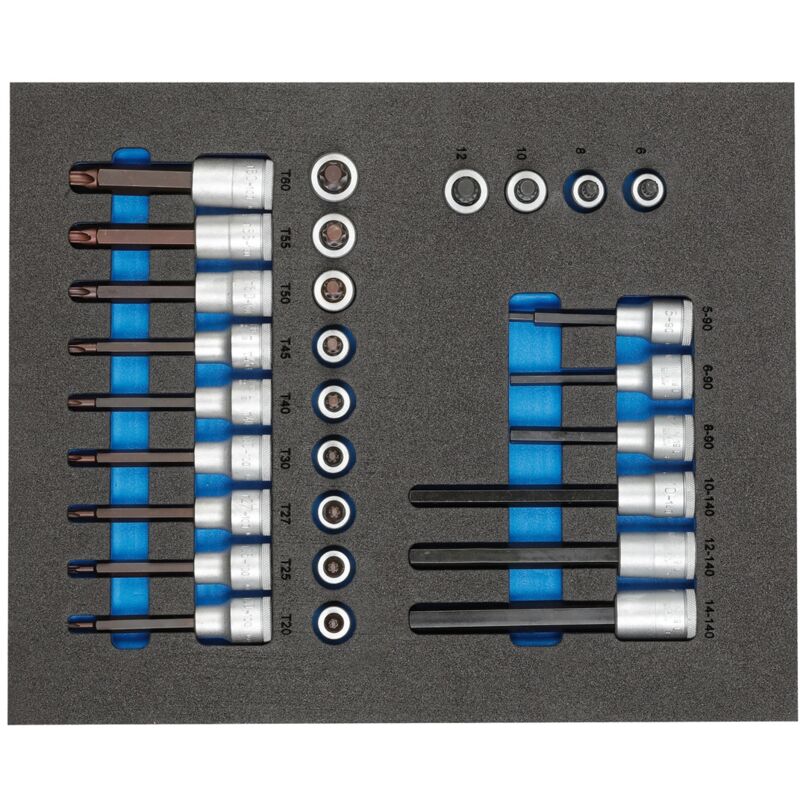 Image of Ts CT2-ITX19 Satz Schraubendrehereinsätze 1/2' in 2/4 Check-Tool-Modul