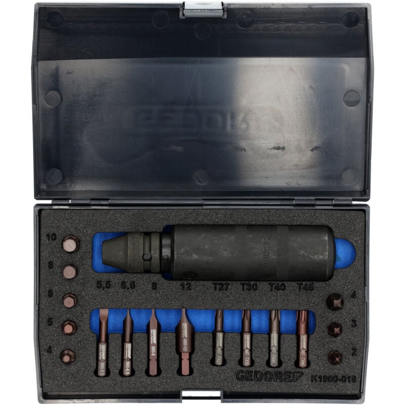 Schraubenlösersatz k 1900-018 18 1/2 ″ in Kunststoffkassette