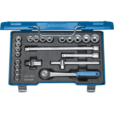Gedore Steckschlüsselsatz 30 HMU-10 22tlg. 3/8″ SW 6-22 mm Anzahl Zähne 32 6-kant - 6235470