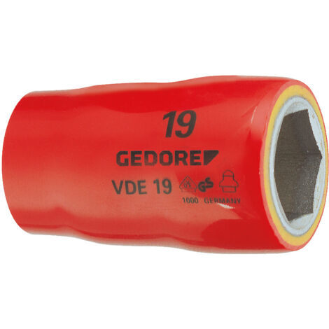 Gedore VDE 19 22 VDE-Steckschlüsseleinsatz 12,5 (1 kant 22 mm