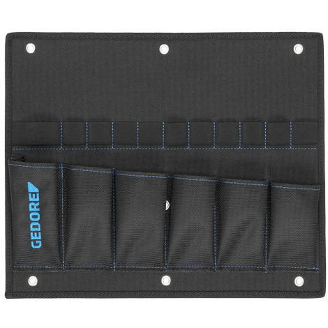 2678322 GEDORE Werkzeugkarte leer mit Gummischlaufen und Einsteck-Taschen