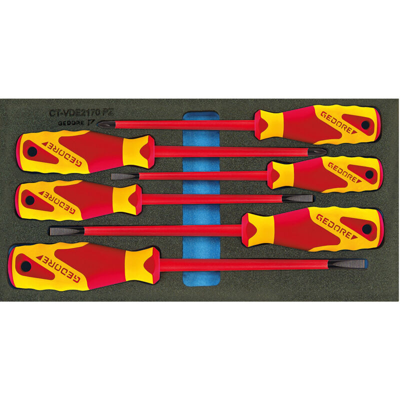 Image of Werkzeugmodul 1500 CT1-VDE 2170 pz 6-teilig 1/3-Modul Schraubendreher Schlitz / pzd