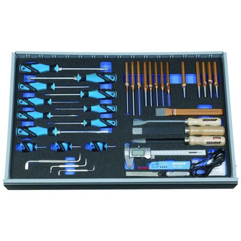Gedore Werkzeugsortiment in Check-Tool-Modul 36-tlg.