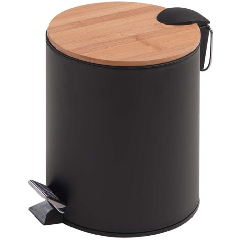 GEDY 13094100300 Papelera 3 Litros Natural-Negro Mate - ref: 13094100300