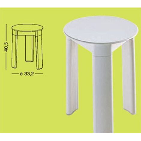 Gedy 2072 sgabello trio bianco