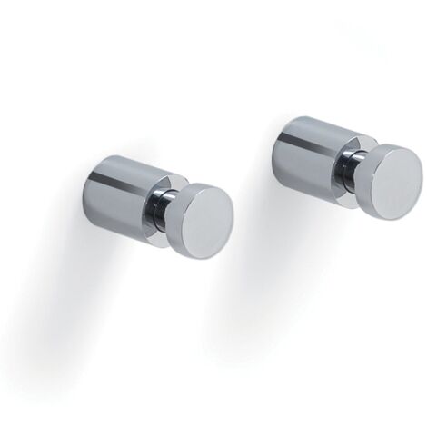 GEDY 22271300A00 Percha Corta 2 Piezas Cromo - ref: 22271300A00