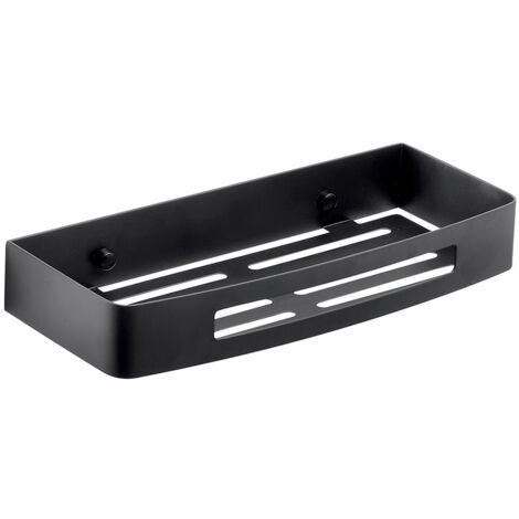 GEDY 24171400000 NERVA Portaobjetos Rectangular Negro Mate - ref: 24171400000