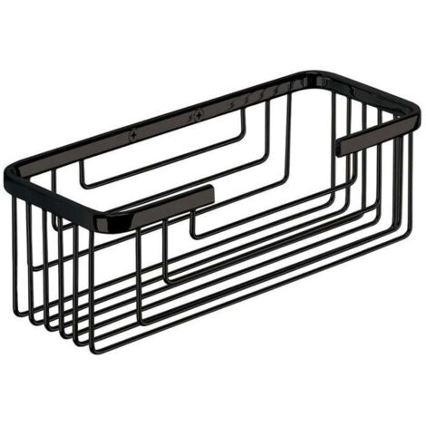 GEDY 24191400100 Portaobjetos Rectangular Negro Mate - ref: 24191400100
