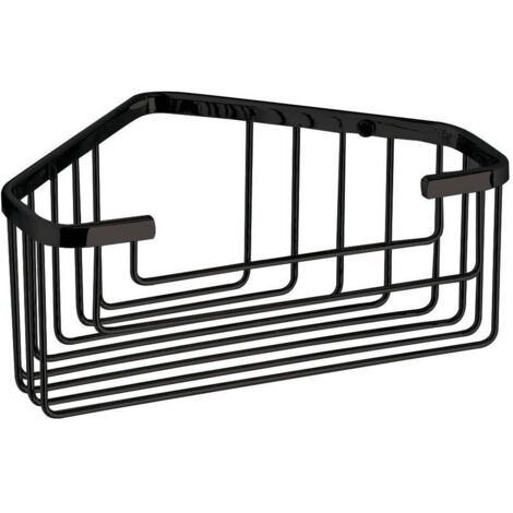 Gedy 2483 Portasapone Angolare Filo Nero